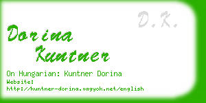 dorina kuntner business card